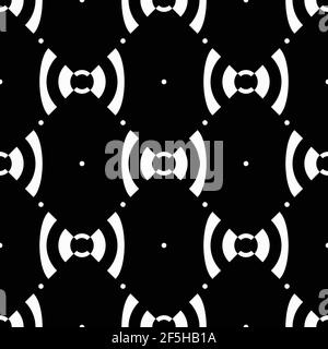 Nahtloser Hintergrund. Abstrakt schwarz und weiß. Männliches Muster. vektor Stock Vektor