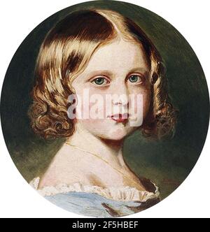 Königin Victoria (1819-1901), nach Franz Xavier Winterhalter - Porträt von Prinzessin Louise (1848-1939). Stockfoto