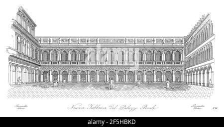 Quadri-Moretti, Piazza San Marco (1831), 07. Stockfoto