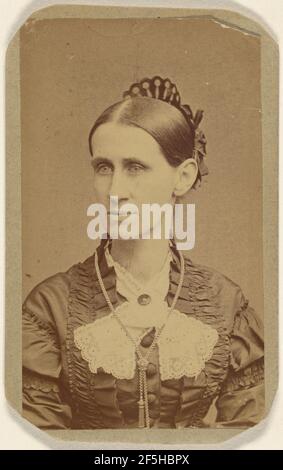 Nicht identifizierte Frau, in 3/4 Profil. . Stockfoto