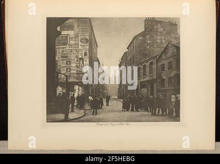 Bridgegate von der Ecke Market Street. Thomas Annan (Scottish,1829 - 1887) Stockfoto