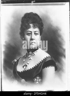 Königin Emma von Hawaii, retuschierte Aufnahme von J. J. Williams Stockfoto