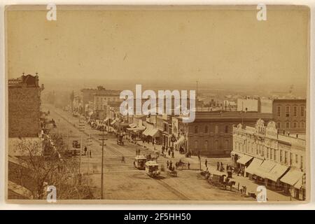West Side Main St., Salt Lake City Utah. C.R. Savage (Amerikaner, geborenes England, 1832 - 1909) Stockfoto