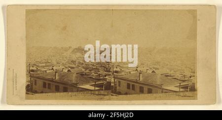 Panoramablick auf San Francisco - Nr. 8. Von der Ecke Sacramento und Taylor St.. Stockfoto