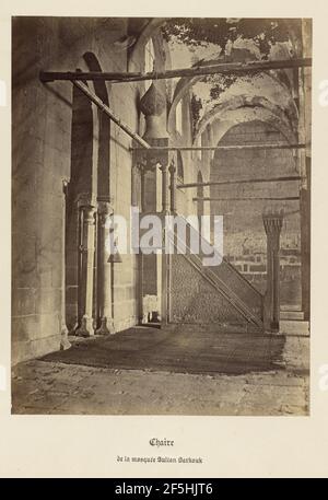 Chaire de la mosquee Sultan Barkouk. Wilhelm Hammerschmidt (Deutsch, geb. Preußen, gestorben 1869) Stockfoto