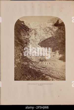 Oberer Eisfall des Ober Grindelwald Gletschers. Ernest H. Edwards (Großbritannien, 1837 - 1903) Stockfoto