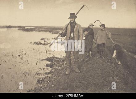 Von den Sümpfen nach Hause kommen. Peter Henry Emerson (Brite, geb. Kuba, 1856 - 1936) Stockfoto