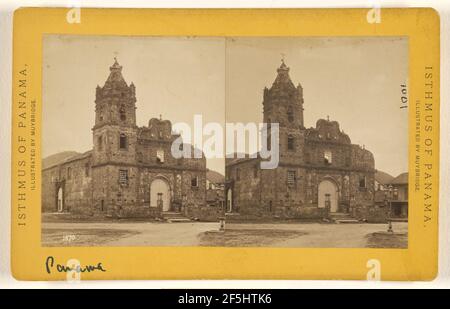 Panama. Kirche Santa Ana.. Eadweard J. Muybridge (Amerikaner, geb. England, 1830 - 1904) Stockfoto