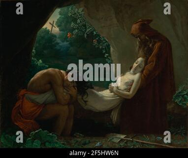 Begräbnis von Atala. Nach Anne-Louis Girodet de Roucy-Trioson (Französisch, 1767 - 1824) Stockfoto