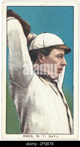 Red Ames, New York Giants, Baseball card Portrait Stockfoto