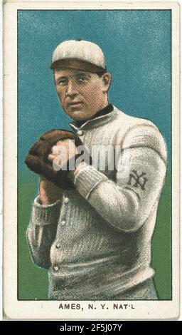 Red Ames, New York Giants, Baseball card Portrait Stockfoto