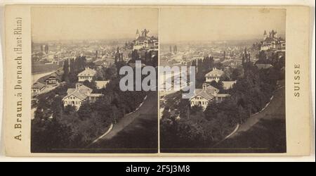 Panorama de Thoune... Adolphe Braun (Französisch, 1812 - 1877) Stockfoto