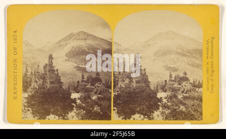 Baldy Peak, Cerro Blanco Mountains, Colorado, 14.234 Meter über dem Meeresspiegel. Begrenzung in der Höhe der Vegetation etwa 11.000 Fuß.. Timothy H. O'Sullivan (Amerikaner, um 1840 - 1882) Stockfoto