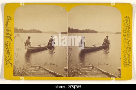 Lower Saranac Lake - Camp Island.. William T. Purviance (amerikanisch, aktiv 1860s - 1870s) Stockfoto