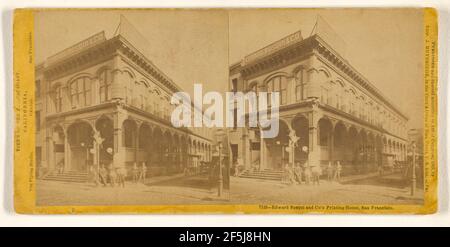 Edward Bosqui und Co's Printing House, San Francisco.. Eadweard J. Muybridge (Amerikaner, geb. England, 1830 - 1904) Stockfoto