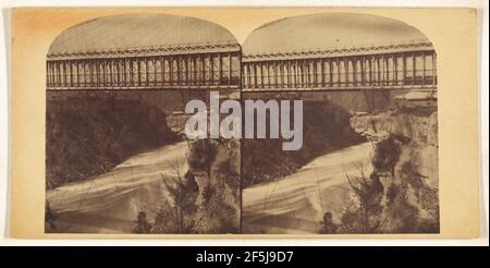 Hängebrücke, Niagara. Unbekannter Hersteller, Kanadier Stockfoto