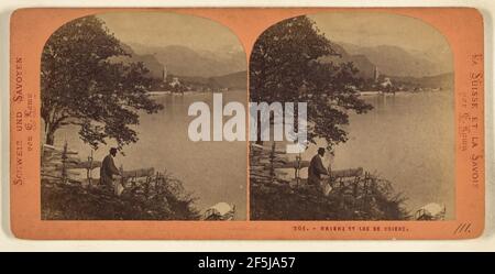 Brienz et Lac de Brienz.. E. Lamy (Französisch, aktiv 1860s - 1870s) Stockfoto