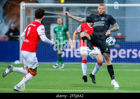 MAASTRICHT, NIEDERLANDE - MÄRZ 26: Thomas Verheydt vom Almere City FC während des niederländischen Keukenkampioendivisie-Spiels zwischen MVV Maastricht und Almere C. Stockfoto