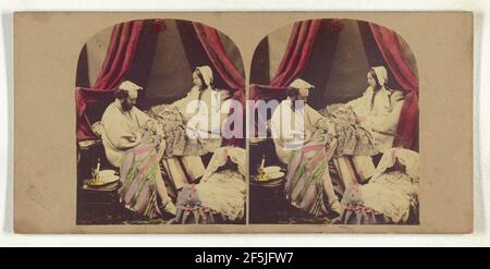 Drei Uhr morgens. Trois heures du matin!! Alfred Silvester (Brite, aktiv 1850s - 1860s) Stockfoto