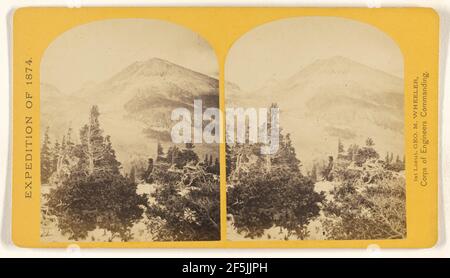 Baldy Peak, Cerro Blanco Mountains, Colorado, 14.234 Meter über dem Meeresspiegel. Begrenzung in der Höhe der Vegetation etwa 11.000 Fuß.. Timothy H. O'Sullivan (Amerikaner, um 1840 - 1882) Stockfoto