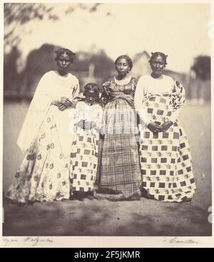 Gruppe von Betsimisaraka Frauen. Désiré Charnay (Französisch, 1828 - 1915) Stockfoto