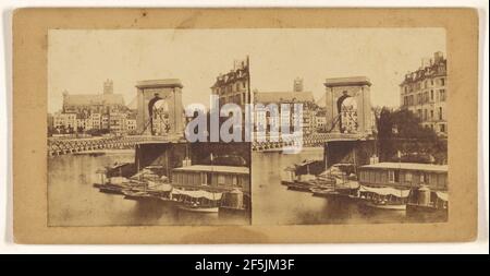 Le pont Louis Philippe. Unbekannter Hersteller, Französisch Stockfoto