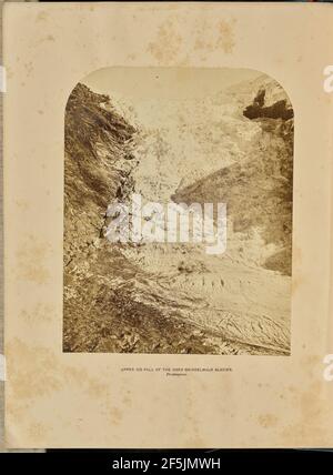 Oberer Eisfall des Ober Grindelwald Gletschers. Ernest H. Edwards (Großbritannien, 1837 - 1903) Stockfoto