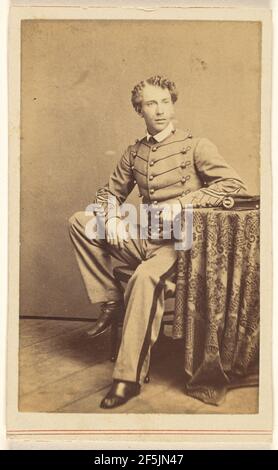 Nicht identifizierter Unionssoldat, sitzend. Charles DeForest Fredricks (amerikanisch, 1823 - 1894) Stockfoto