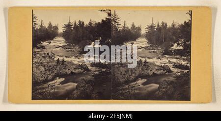 Vermont-Landschaft. Morrison. Upper Falls auf Lamoille. Frank F. Currier (Amerikaner, geboren um 1841) Stockfoto