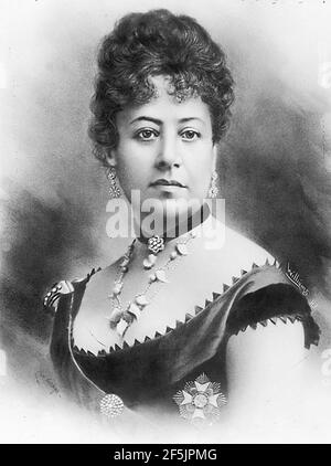 Königin Emma von Hawaii, retuschierte Aufnahme von J. J. Williams. Stockfoto