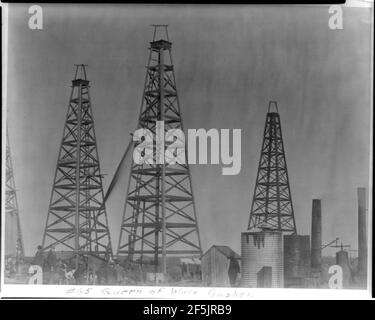 Königin von Waco Gusher (Spindletop, Beaumont, Port Arthur und Umgebung, Texas - Ölindustrie). Stockfoto