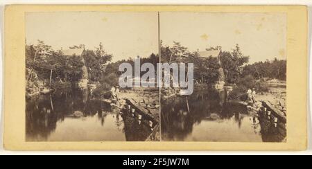 Blick auf Catskill Creek.. Edward Anthony (Amerikanisch, 1818 - 1888) Stockfoto