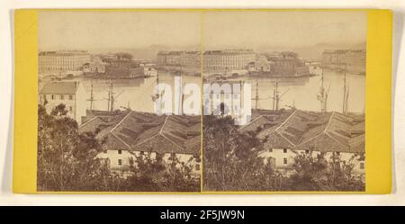 Bayonne - von der Zitadelle.. Frank Mason Good (Englisch, 1839 - 1928) Stockfoto