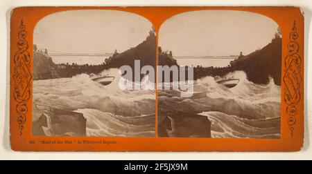 'Maid of the Mist' in Whirlpool Rapids. Niagara Falls, New York. George E. Curtis (amerikanisch, 1830 - 1910) Stockfoto