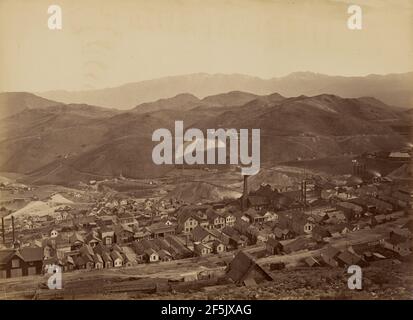 Der Kombinationsschacht, aus dem Wasserabflut. Carleton Watkins (Amerikanisch, 1829 - 1916) Stockfoto