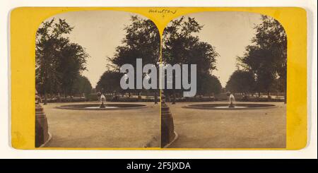 Die Mall. Central Park, New York. Zugeschrieben John S. Moulton (Amerikaner, 1820/1821 - nach 1899) Stockfoto