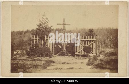 Priester in Sainte Marie de la Pierre-qui-Vire. Unbekannter Hersteller, Französisch Stockfoto