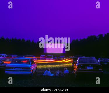 2003 HISTORISCHE MOONLITE DRIVE IM KINO BROOKVILLE JEFFERSON COUNTY PENNSYLVANIA USA Stockfoto