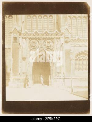 Südveranda der Kapelle des Königskollegs. William Henry Fox Talbot (Englisch, 1800 - 1877) Stockfoto