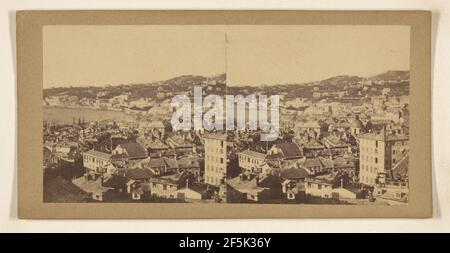 Panorama von Genua, Italien. Adolphe Godard (Französisch, aktiv Génes, Frankreich 1850s - 1860s) Stockfoto