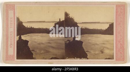 Hängebrücke - Niagara ... Unbekannter Hersteller, Kanadier Stockfoto