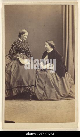 Hon. Frau Wellesley und Hon. V. Grosvenor. Hills & Saunders (britisch, aktiv ca. 1860 - 1920s) Stockfoto