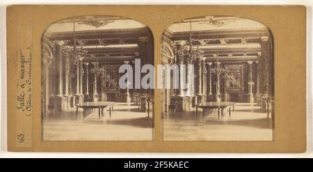 Salle a Krippe (Chateau de Fontainebleau). F. Grau G.A.F. (Französisch, aktiv 1850s - 1860s) Stockfoto