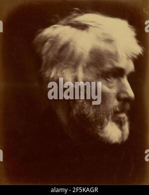 Thomas Carlyle. Julia Margaret Cameron (Britin, geboren in Indien, 1815 - 1879) Stockfoto