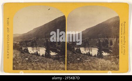 Beaver Lake, Conejos Canon, Colorado, 9.000 Meter über dem Meeresspiegel, und 30 Meilen von der Mündung von Canon.. Timothy H. O'Sullivan (Amerikaner, um 1840 - 1882) Stockfoto