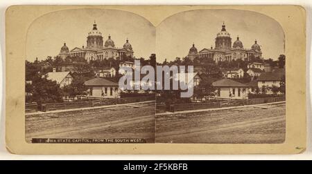 Iowa State Capitol, aus dem Südwesten.. Charles Bierstadt (Amerikaner, geb. Deutschland, 1819 - 1903) Stockfoto