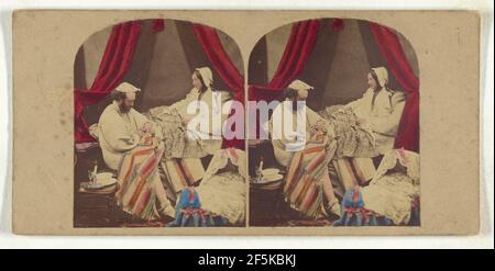 Drei Uhr morgens. Trois heures du matin!! Alfred Silvester (Brite, aktiv 1850s - 1860s) Stockfoto