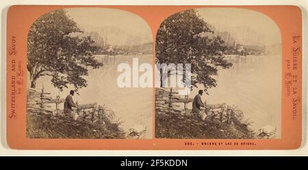 Brienz et Lac de Brienz.. E. Lamy (Französisch, aktiv 1860s - 1870s) Stockfoto