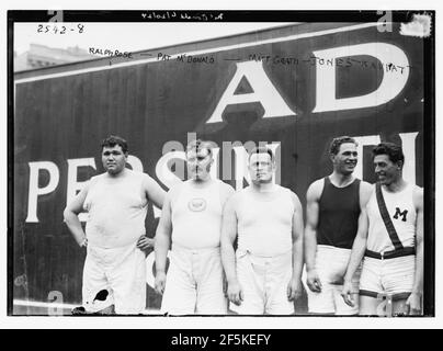 Ralph Rose, Pat McDonald, Matt Grath, Jones, Kaviatt (d. h. Kiviat) Stockfoto