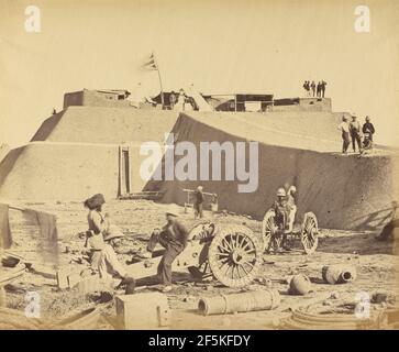 Mitarbeiter des Hauptquartiers, Fort Pehtang. Felice Beato (Englisch, geboren Italien, 1832 - 1909) Stockfoto